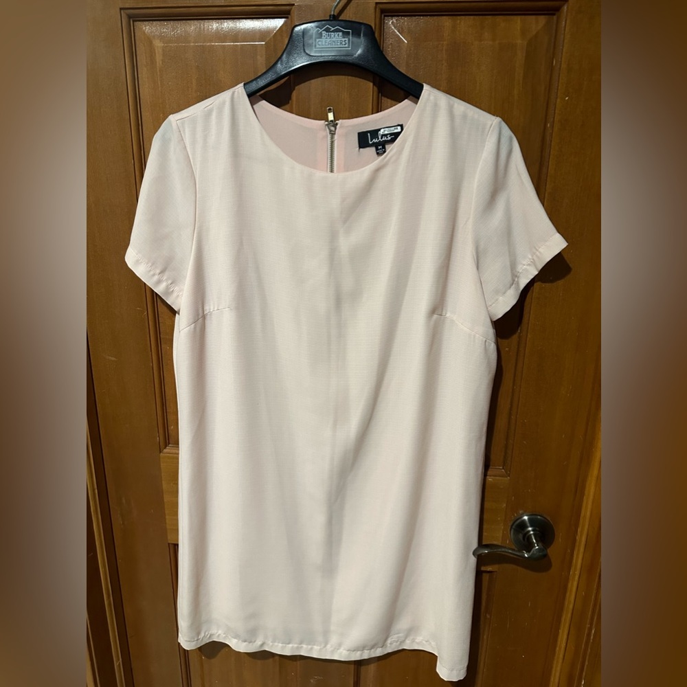 Lulus pink shift dress
